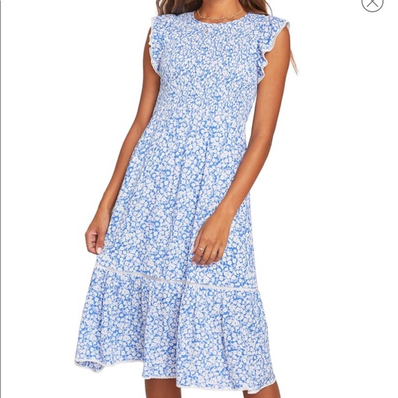lost and wander pick me midi dress